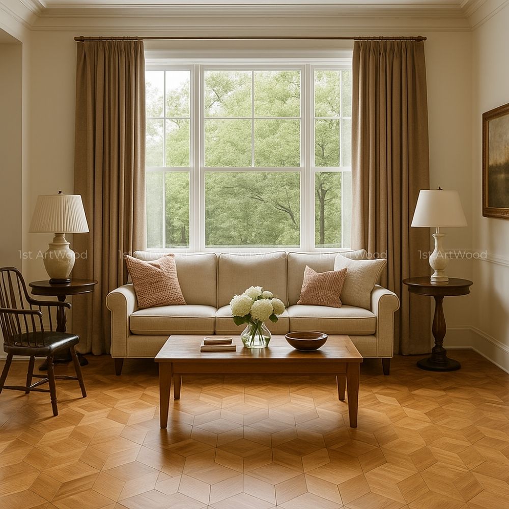 sàn gỗ hoa văn hiện đại