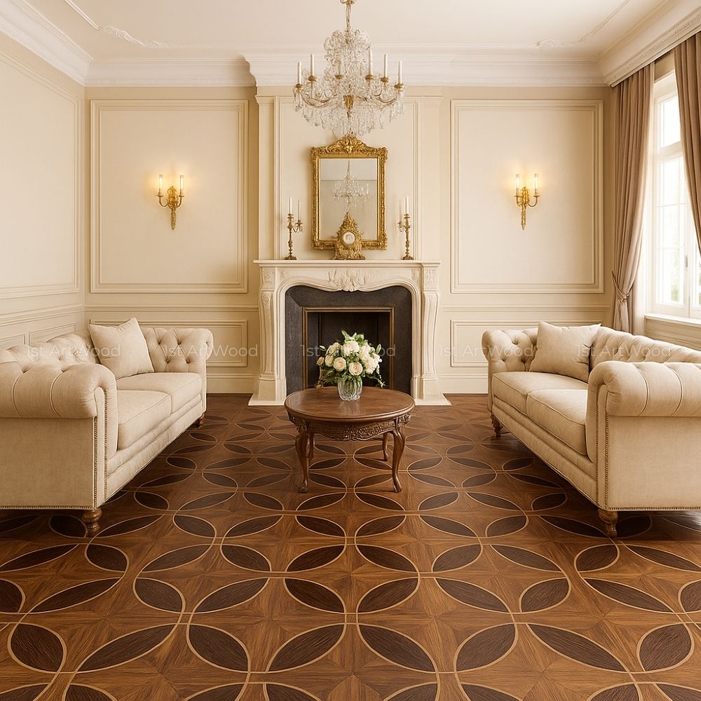 Sàn gỗ hoa văn – Khi nghệ thuật chạm đến cảm xúc